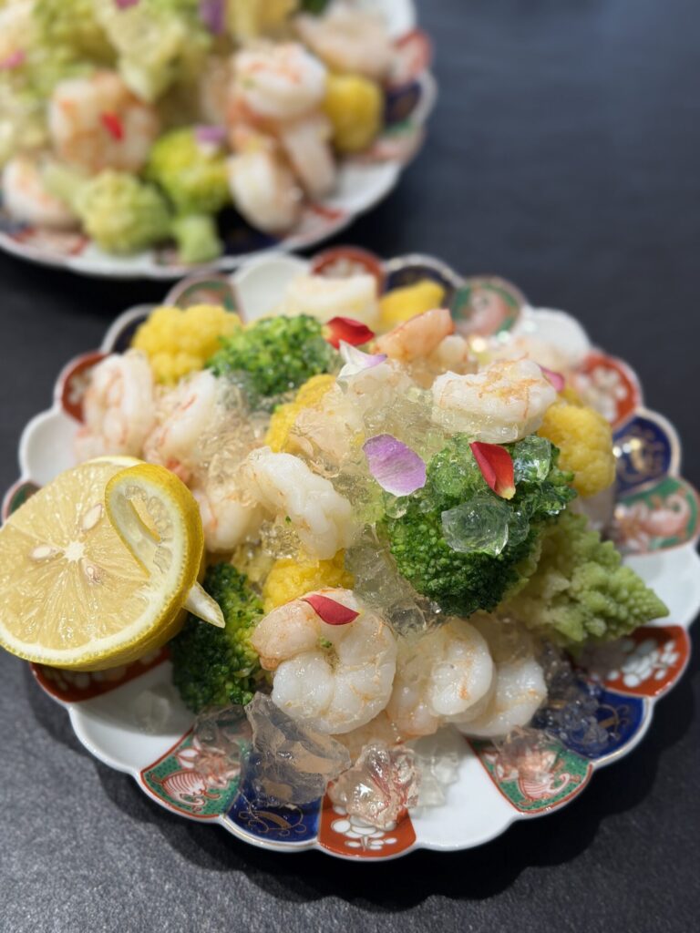 桑名市で出張料理の際の前菜の一部